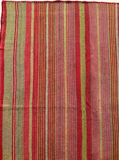 Peruvian Handwoven Wool Green and Pink Rug – Striped Pattern (184×148cm) - PeruvianCulturesPeruPeruvian Handwoven Wool Green and Pink Rug – Striped Pattern (184×148cm)RugsPeruvianCulturesPeruvianCulturesPeruF00066302.10