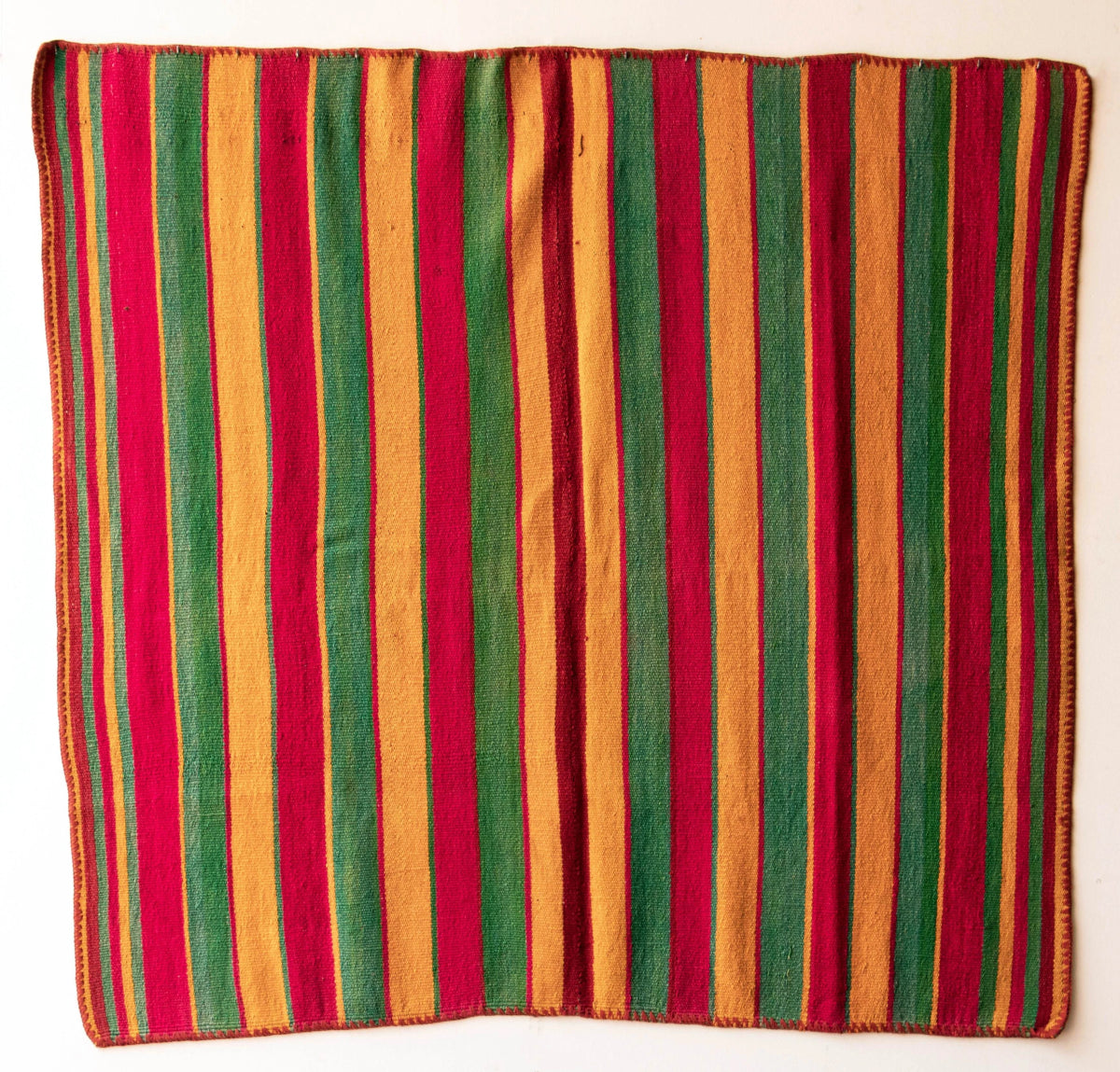 Peruvian Handwoven Wool Green and Yellow Rug – Striped Pattern (165×170cm) - PeruvianCulturesPeruPeruvian Handwoven Wool Green and Yellow Rug – Striped Pattern (165×170cm)RugsPeruvianCulturesPeruvianCulturesPeruF00086302.10