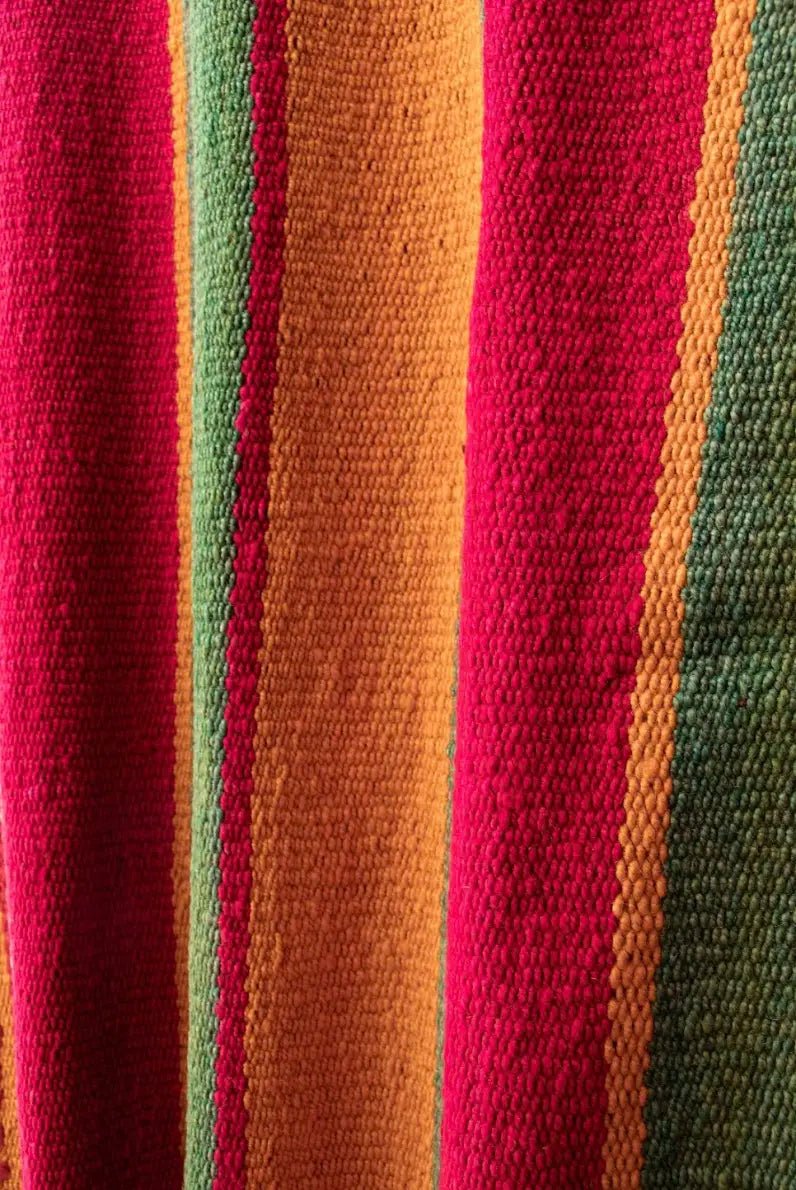 Peruvian Handwoven Wool Green and Yellow Rug – Striped Pattern (165×170cm) - PeruvianCulturesPeruPeruvian Handwoven Wool Green and Yellow Rug – Striped Pattern (165×170cm)RugsPeruvianCulturesPeruvianCulturesPeruF00086302.10