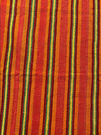 Peruvian Handwoven Wool Orange and Yellow Rug – Striped Pattern (163×166cm) - PeruvianCulturesPeruPeruvian Handwoven Wool Orange and Yellow Rug – Striped Pattern (163×166cm)RugsPeruvianCulturesPeruvianCulturesPeruF00056302.10